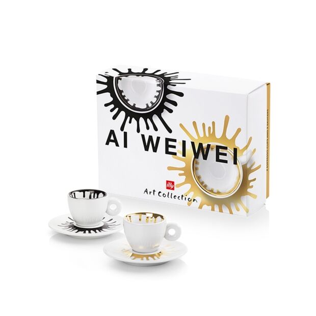 Set 2 Tazzine espresso - Illy Art Collection Ai Weiwei