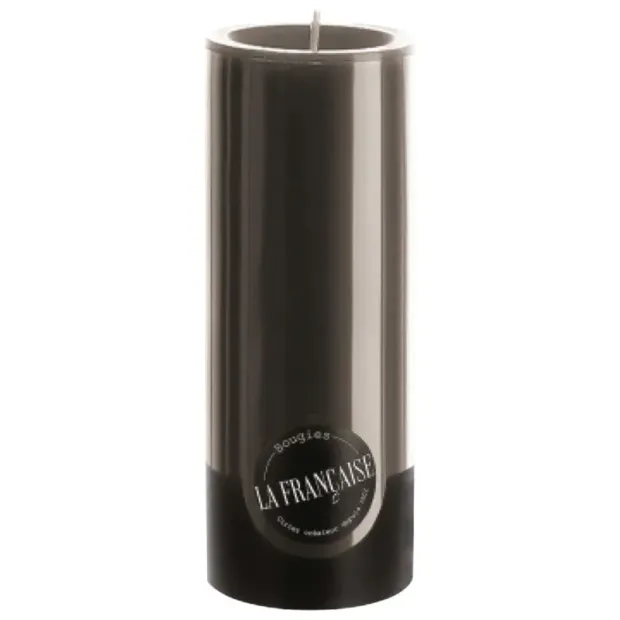 Candela cilindrica 125 ore Bougies La Française colore nero