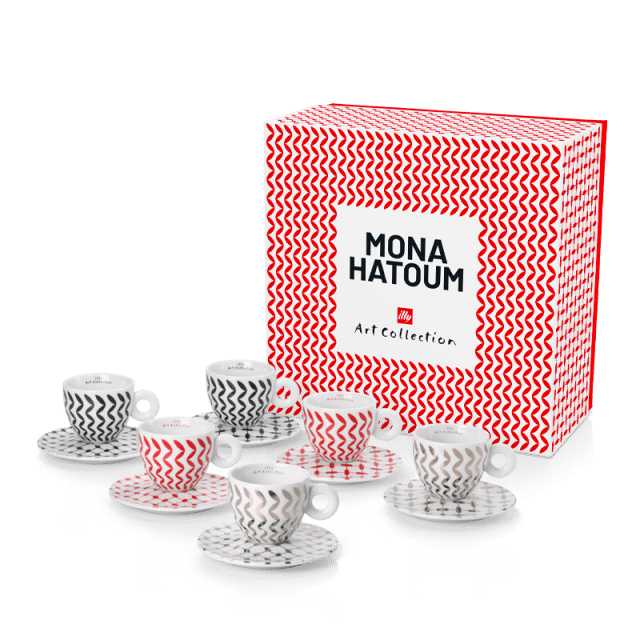 Set 6 Tazze Cappuccino Art Collection Mona Hatoum