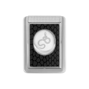 Taglia sigaro S.T. Dupont Snake 2025 in metallo, motivo snake nero e finitura cromata.