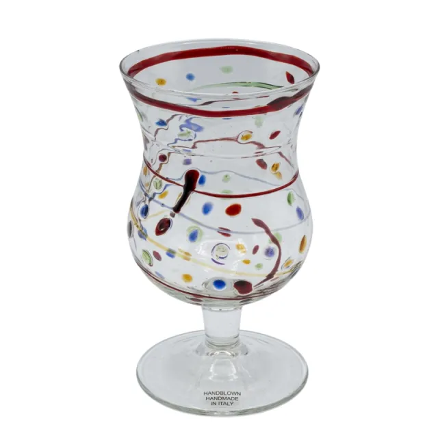 bicchiere vetro soffiato Galbiati Milano arte della tavola, design milanese, angolo delle occasioni