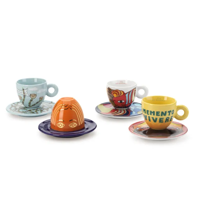 Set da 4 tazze cappuccino illy Art Collection Biennale Arte 2026