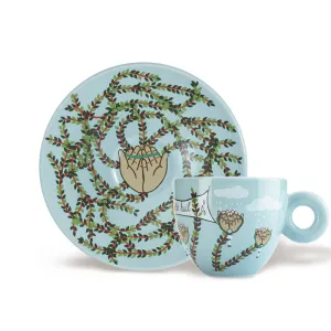 Piattino coordinato set espresso illy Biennale 2026