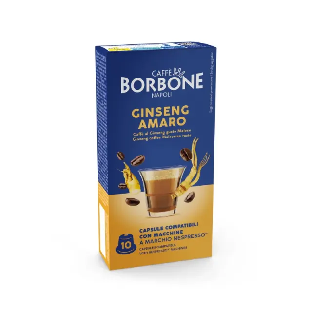 Caffè Borbone Ginseng Amaro 10 capsule compatibili Nespresso