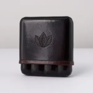 Portasigari per ammezzati in cuoio fiorentino