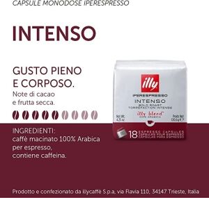 6 Confezioni da 18 Capsule Iperespresso Illy Tostato Intenso - immagine 3