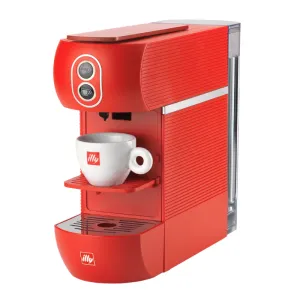 Macchina caffè Illy a cialde E.S.E. rossa verificata vista frontale
