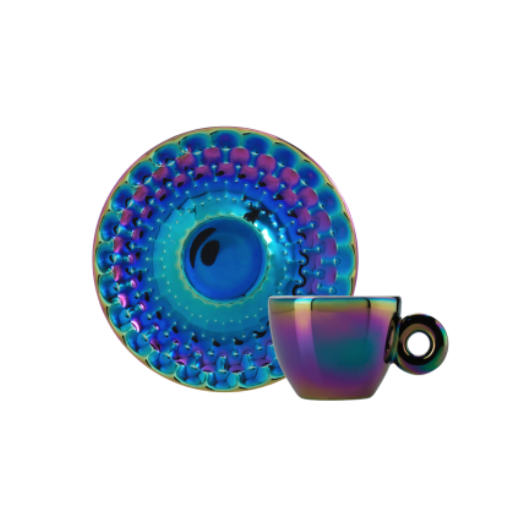 set di 4 tazze da cappuccino – illy art collection john armleder