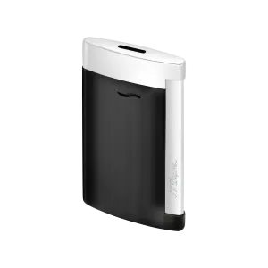 S.T. Dupont Slim 7 Lacca Nera con finiture cromate; accendino ultra-sottile 7 mm, 45 g, fiamma a torcia.