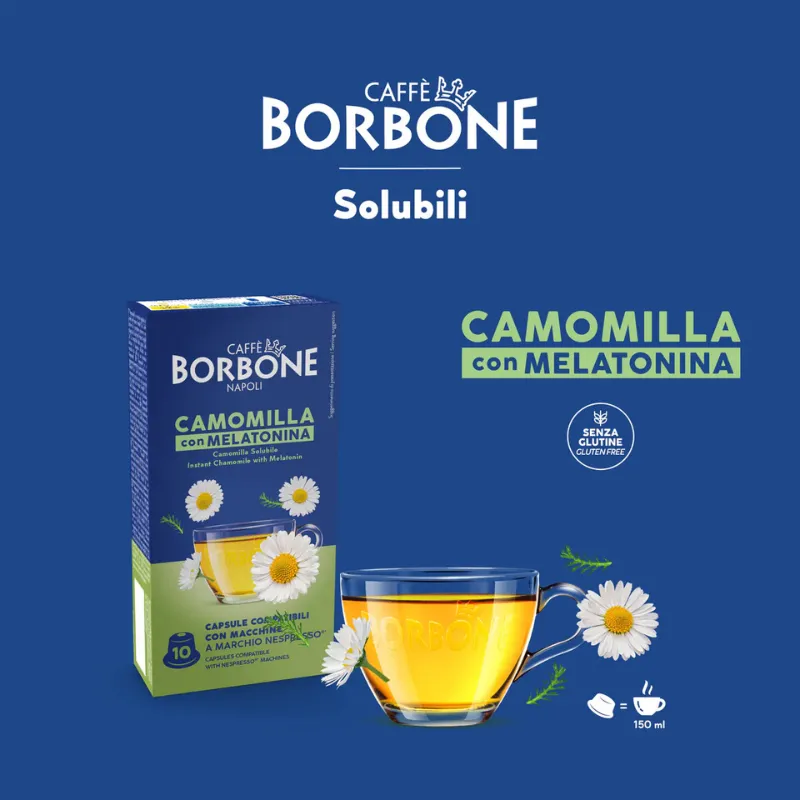 Bevanda calda Caffè Borbone Camomilla e Melatonina