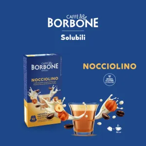 Caffè Borbone Nocciolino bevanda solubile gusto nocciola 10 capsule compatibili Nespresso