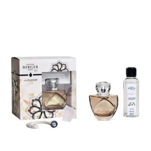Lampe Berger Eternity – lampada catalitica sfaccettata by Sylvie de France con refill Lady Flower
