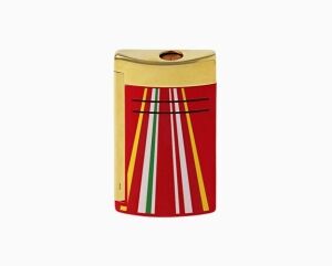 S. T. Dupont Accendino Maxijet 24 H du Mans rosso/dorato - immagine 3