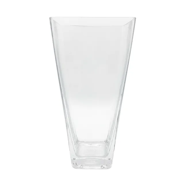 Vaso in vetro trasparente dal design moderno