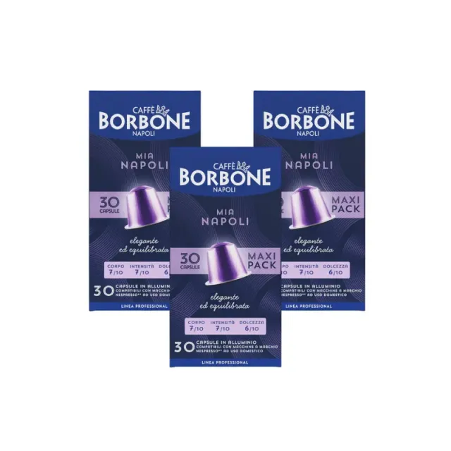 Caffè Borbone Mia Napoli 90 capsule in alluminio compatibili Nespresso