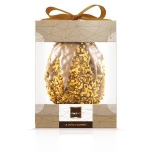 Confezione Uovo di Pasqua Caramello Salato e Arachidi 220g Shockino
