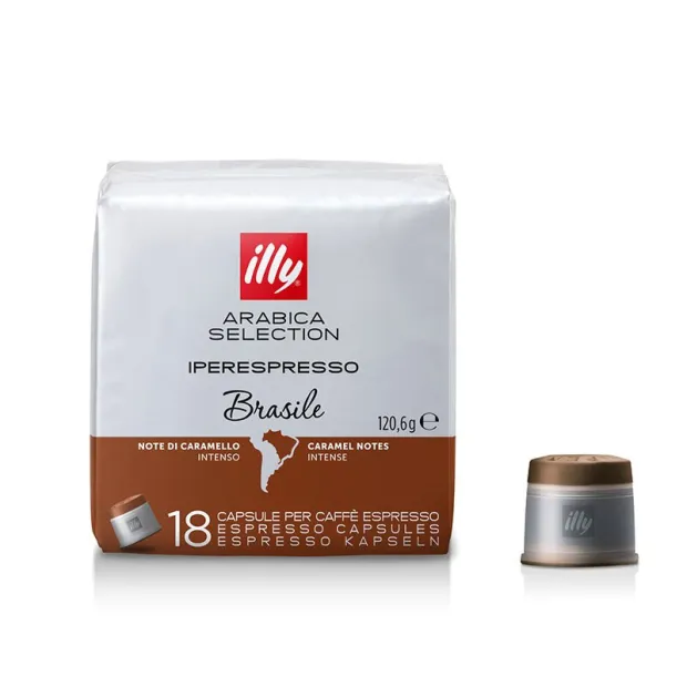 capsule Illy Iperespresso Arabica Selection Brasile 108 pz – gusto caramello e frutta secca