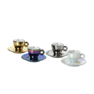 set di 4 tazzine da espresso – illy art collection | john armleder
