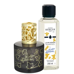 Pure Lolita Lempicka Black Berger Lamp – lampada catalitica nera con dettagli dorati