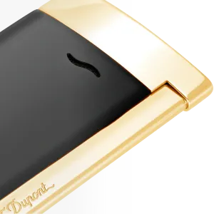 S. T. Dupont Accendino Slim 7 nero e dorato - immagine 3