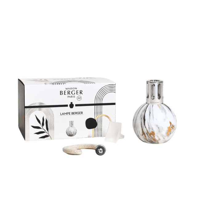 Lampe Berger Marbrure Blanc – lampada catalitica sferica nero marmorizzato